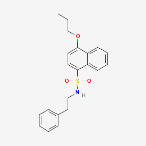 N-(2-phenylethyl)-4-propoxynaphthalene-1-sulfonamide