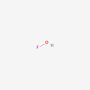 molecular formula FO<br>HOF<br>FHO B1221300 Hypofluorous acid CAS No. 12061-70-0
