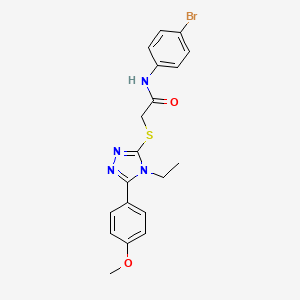 N-(4-bromophenyl)-2-{[4-ethyl-5-(4-methoxyphenyl)-4H-1,2,4-triazol-3-yl]sulfanyl}acetamide