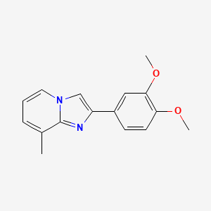 2-(3,4-Dimethoxyphenyl)-8-methylimidazo[1,2-a]pyridine