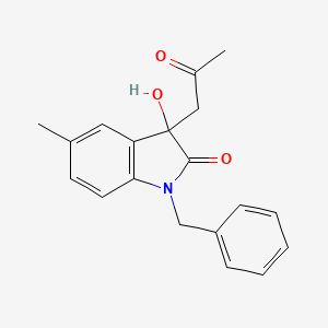 3-Hydroxy-5-methyl-3-(2-oxopropyl)-1-benzylindolin-2-one