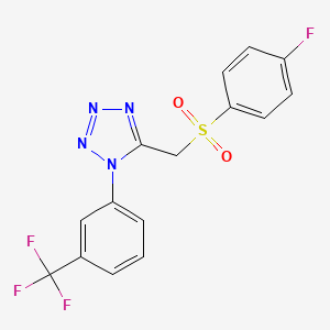 5-{[(4-fluorophenyl)sulfonyl]methyl}-1-[3-(trifluoromethyl)phenyl]-1H-tetrazole