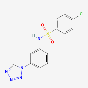 4-chloro-N-[3-(1H-tetrazol-1-yl)phenyl]benzenesulfonamide