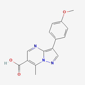 3-(4-Methoxyphenyl)-7-methylpyrazolo[1,5-a]pyrimidine-6-carboxylic acid