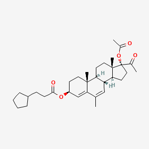 molecular formula C32H46O5 B1221315 Cymegesolate CAS No. 72648-88-5