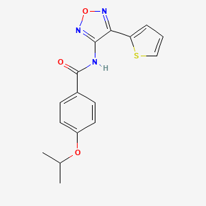 4-(propan-2-yloxy)-N-[4-(thiophen-2-yl)-1,2,5-oxadiazol-3-yl]benzamide