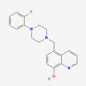 5-[[4-(2-Fluorophenyl)piperazin-1-yl]methyl]quinolin-8-ol