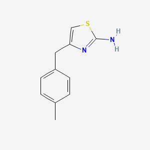 molecular formula C11H12N2S B12213240 2-Thiazolamine, 4-[(4-methylphenyl)methyl]- CAS No. 91088-90-3