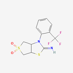 3-[2-(trifluoromethyl)phenyl]tetrahydrothieno[3,4-d][1,3]thiazol-2(3H)-imine 5,5-dioxide