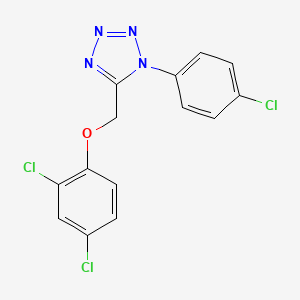 1-(4-chlorophenyl)-5-[(2,4-dichlorophenoxy)methyl]-1H-tetrazole