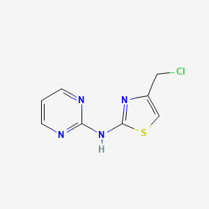 N-[4-(Chloromethyl)-1,3-thiazol-2-YL]pyrimidin-2-amine