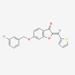 6-[(3-Chlorophenyl)methoxy]-2-(2-thienylmethylene)benzo[b]furan-3-one