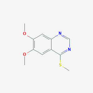 molecular formula C11H12N2O2S B12213322 6,7-Dimethoxy-4-(methylsulfanyl)quinazoline 