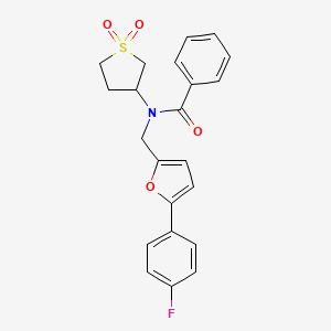 N-(1,1-dioxidotetrahydrothiophen-3-yl)-N-{[5-(4-fluorophenyl)furan-2-yl]methyl}benzamide