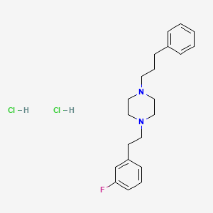 Piperazine, 1-[2-(3-fluorophenyl)ethyl]-4-(3-phenylpropyl)-, dihydrochloride