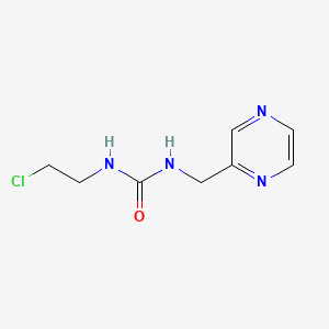 molecular formula C8H11ClN4O B1221342 1-(2-Chloroethyl)-3-(2-pyrazinylmethyl)urea CAS No. 91621-13-5