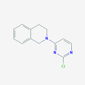 molecular formula C13H12ClN3 B12213434 2-(2-Chloropyrimidin-4-yl)-1,2,3,4-tetrahydroisoquinoline 