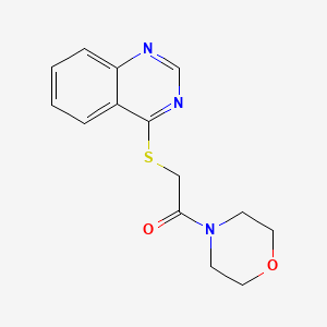 1-(Morpholin-4-yl)-2-(quinazolin-4-ylsulfanyl)ethanone