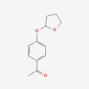 1-{4-[(Oxolan-2-yl)oxy]phenyl}ethan-1-one