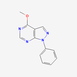 molecular formula C12H10N4O B12213491 4-methoxy-1-phenyl-1H-pyrazolo[3,4-d]pyrimidine 