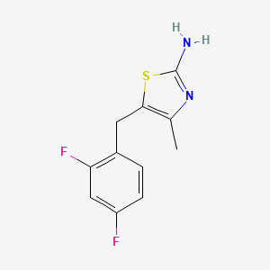 5-[(2,4-Difluorophenyl)methyl]-4-methyl-1,3-thiazol-2-amine