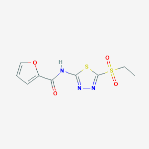 N-(5-(ethylsulfonyl)-1,3,4-thiadiazol-2-yl)furan-2-carboxamide