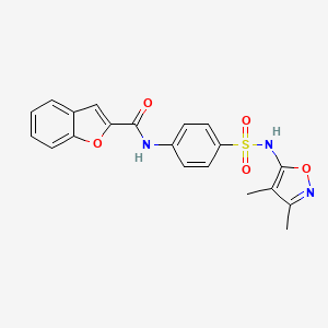 N-{4-[(3,4-dimethyl-1,2-oxazol-5-yl)sulfamoyl]phenyl}-1-benzofuran-2-carboxamide