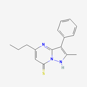 2-Methyl-3-phenyl-5-propylpyrazolo[1,5-a]pyrimidine-7-thiol