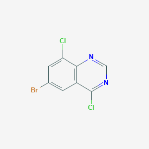 molecular formula C8H3BrCl2N2 B12213545 6-Bromo-4,8-dichloroquinazoline 