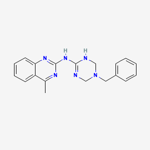 5-benzyl-N-[(2E)-4-methylquinazolin-2(1H)-ylidene]-1,4,5,6-tetrahydro-1,3,5-triazin-2-amine