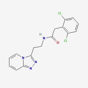 2-(2,6-dichlorophenyl)-N-[2-([1,2,4]triazolo[4,3-a]pyridin-3-yl)ethyl]acetamide