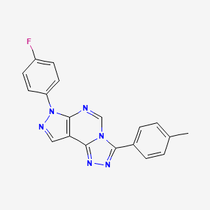 7-(4-fluorophenyl)-3-(4-methylphenyl)-7H-pyrazolo[4,3-e][1,2,4]triazolo[4,3-c]pyrimidine