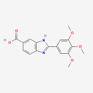 2-(3,4,5-Trimethoxyphenyl)-1H-benzimidazole-5-carboxylic acid