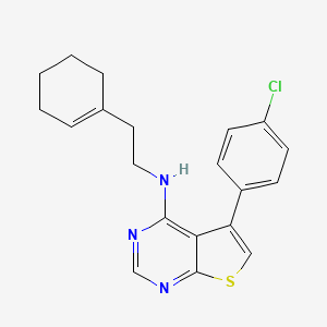 5-(4-chlorophenyl)-N-[2-(cyclohex-1-en-1-yl)ethyl]thieno[2,3-d]pyrimidin-4-amine