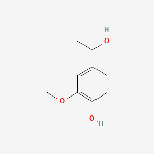 molecular formula C9H12O3 B1221366 4-(1-羟乙基)-2-甲氧基苯酚 CAS No. 2480-86-6