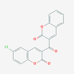 molecular formula C19H9ClO5 B12213667 6-Chloro-3-(2-oxochromene-3-carbonyl)chromen-2-one 