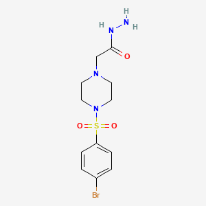 2-[4-(4-Bromobenzenesulfonyl)piperazin-1-yl]acetohydrazide