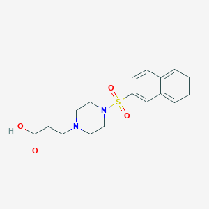 3-[4-(Naphthalene-2-sulfonyl)-piperazin-1-yl]-propionic acid