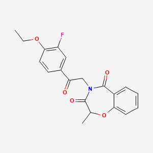 4-[2-(4-ethoxy-3-fluorophenyl)-2-oxoethyl]-2-methyl-1,4-benzoxazepine-3,5(2H,4H)-dione