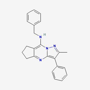 N-benzyl-2-methyl-3-phenyl-6,7-dihydro-5H-cyclopenta[d]pyrazolo[1,5-a]pyrimidin-8-amine