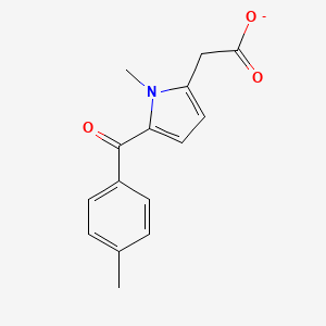 molecular formula C15H14NO3- B1221375 Tolmetin(1-) 