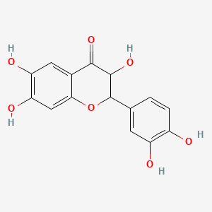 B1221380 2-(3,4-Dihydroxyphenyl)-3,6,7-trihydroxy-2,3-dihydro-4H-chromen-4-one CAS No. 6270-97-9