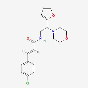 (2E)-3-(4-chlorophenyl)-N-[2-(furan-2-yl)-2-(morpholin-4-yl)ethyl]prop-2-enamide