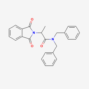 N,N-dibenzyl-2-(1,3-dioxo-1,3-dihydro-2H-isoindol-2-yl)propanamide