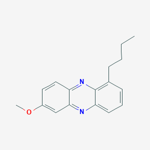 molecular formula C17H18N2O B12213950 Phenazine, 1-butyl-7-methoxy- CAS No. 1393525-03-5