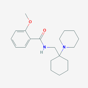 2-methoxy-N-{[1-(piperidin-1-yl)cyclohexyl]methyl}benzamide