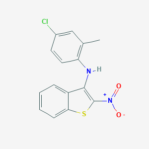 B122140 Benzo(b)thiophen-3-amine, N-(4-chloro-2-methylphenyl)-2-nitro- CAS No. 149338-14-7
