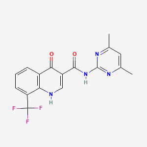 N-(4,6-dimethylpyrimidin-2-yl)-4-hydroxy-8-(trifluoromethyl)quinoline-3-carboxamide