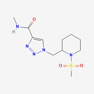 1H-1,2,3-Triazole-4-carboxamide, N-methyl-1-[[1-(methylsulfonyl)-2-piperidinyl]methyl]-