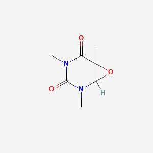 B1221404 2,4,6-Trimethyl-7-oxa-2,4-diazabicyclo[4.1.0]heptane-3,5-dione CAS No. 100186-95-6